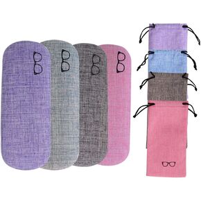 جراب Baitaihem 4 قطع صلب لنظارات العين المحمولة الصلبة مع حقيبة واقية in Kuwait