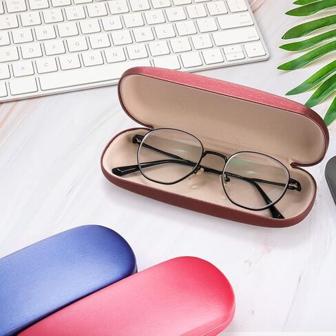 Frcctre 10 Pack Hard Shell Eyeglasses Cases Sunglasses Case, Clamshell Eyeglasses Case Unisex Portable Glasses Protective Case for Men Women in Saudi Arabia