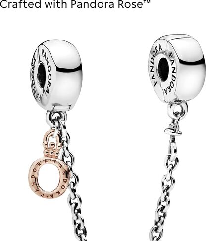 PANDORA Jewelry Crown O Safety Chain Rose Charm in Saudi Arabia