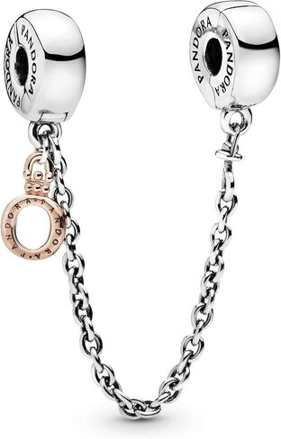 PANDORA Jewelry Crown O Safety Chain Rose Charm in Saudi Arabia