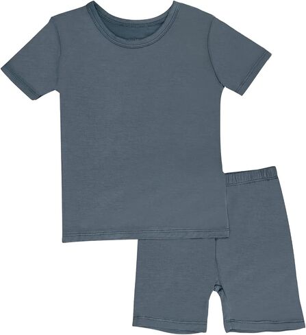 GUISBY Rayon Baby Toddler Kids Girls Boys Soft Short Pjs Cool Summer Pajamas 2pcs Sets in Kuwait