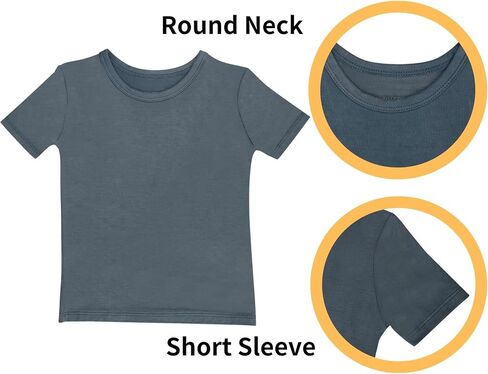 GUISBY Rayon Baby Toddler Kids Girls Boys Soft Short Pjs Cool Summer Pajamas 2pcs Sets in Kuwait