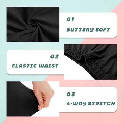 TNNZEET 3 قطع من شورتات راكبي الدراجات النارية بمقاس كبير للنساء - 8 بوصات شورت يوجا أسود ناعم للتمرين (2X، 3X، 4X) in Kuwait