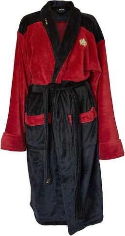 Star Trek: The Next Generation Command Bathrobe for Men And Women | Soft Plush Spa Robe for Adults | Lightweight Fleece Shower Robe With Belted Tie | One Size Fits Most Adults in Saudi Arabia
