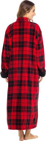 Alexander Del Rossa Long Zip Up Robes for Women, Plush Zipper Robes for Women Plus Size, Housecoats for Women Zipper Front in Saudi Arabia