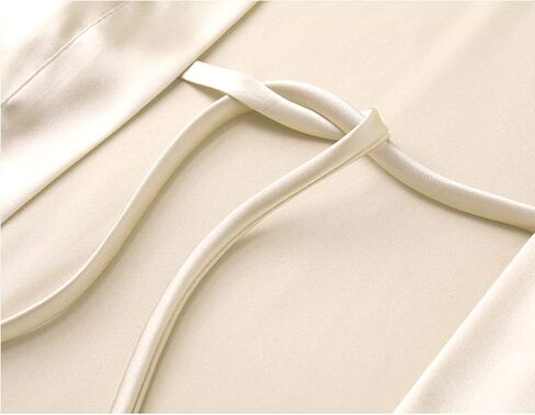 HOTOUCH Silk Robes for Women Long Bridesmaid Wedding Party Satin Robes Sleepwear with Pockets in Kuwait