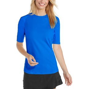 Coolibar UPF 50+ Women's Hightide Short Sleeve Swim Shirt - Sun Protective