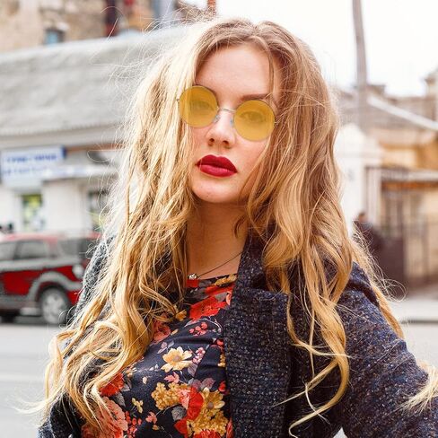 ONESING 8-20 Pairs Round Hippie Sunglasses Circle Sunglasses for Women Glasses Multicoloured Hippie Headband Disco Party in Saudi Arabia