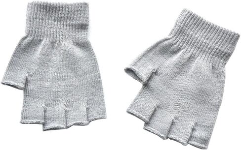 BOWKITE Boys and Girls Fingerless Gloves Winter Solid Knitted Texting Mitten 6" Length in Saudi Arabia