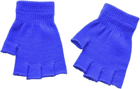 BOWKITE Boys and Girls Fingerless Gloves Winter Solid Knitted Texting Mitten 6" Length in Saudi Arabia