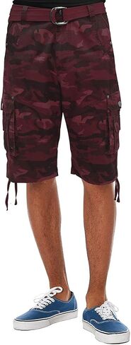 Fried-Denim Mens Everyday Poplin Belted Cargo Fairfax Shorts in Saudi Arabia