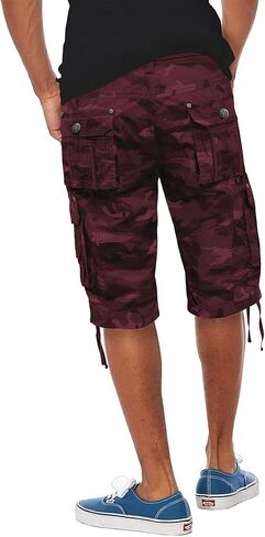 Fried-Denim Mens Everyday Poplin Belted Cargo Fairfax Shorts in Saudi Arabia