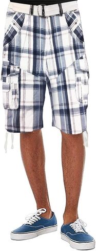 Fried-Denim Mens Everyday Poplin Belted Cargo Fairfax Shorts in Saudi Arabia