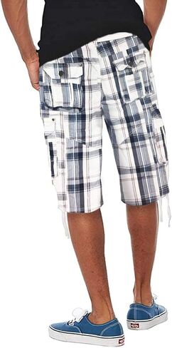 Fried-Denim Mens Everyday Poplin Belted Cargo Fairfax Shorts in Saudi Arabia