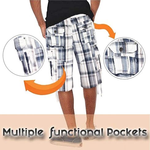 Fried-Denim Mens Everyday Poplin Belted Cargo Fairfax Shorts in Saudi Arabia