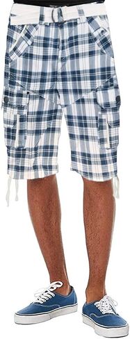 Fried-Denim Mens Everyday Poplin Belted Cargo Fairfax Shorts in Saudi Arabia