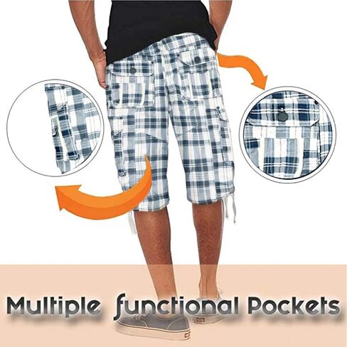 Fried-Denim Mens Everyday Poplin Belted Cargo Fairfax Shorts in Saudi Arabia