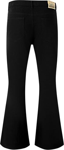 Wbestwind Men's Relaxed Stretch Vintage 60s 70s Bell Bottom Pants Fit 70s Disco Outfits Comfort Flared Retro Leg in Saudi Arabia