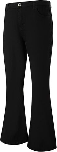 Wbestwind Men's Relaxed Stretch Vintage 60s 70s Bell Bottom Pants Fit 70s Disco Outfits Comfort Flared Retro Leg in Saudi Arabia