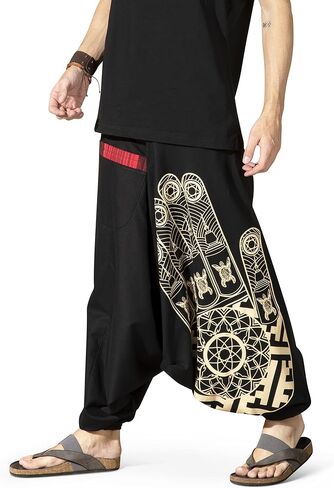 سراويل بوهو يوجا فضفاضة فاخرة للرجال من Veshti Company in Kuwait