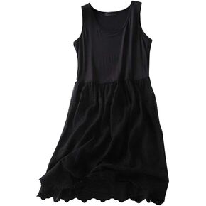 Women Casual Floral Lace Trim Extender Camisole Dress Slip Spaghetti Tank Top for Summer in Saudi Arabia