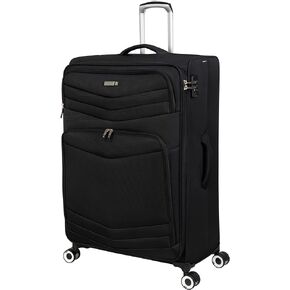 it luggage Intrepid 32" Softside Checked 8 Wheel Expandable Spinner with TSA Lock, Dark Red