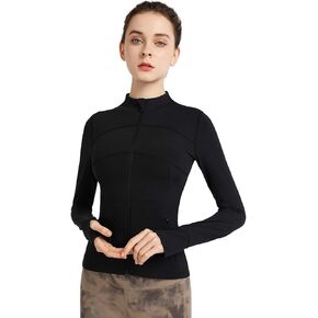 Carpesun Women's Stretchy Workout Jackets Lightweight Full Zip Running Track Jacket