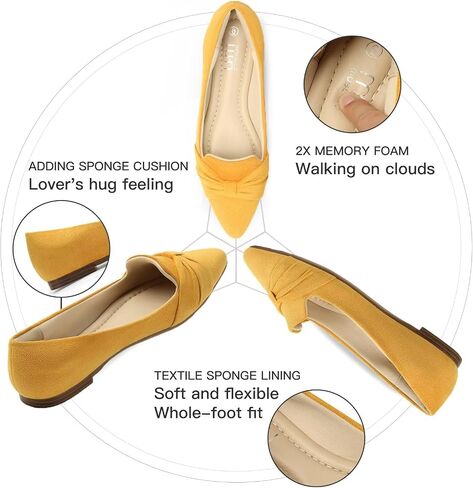 MUSSHOE Flat Shoes Women Comfortable Slip on Women's Flats Dress Shoes for Women in Saudi Arabia