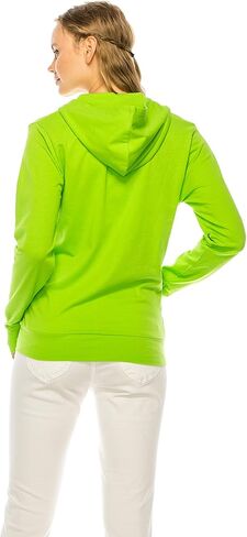 Eevee Women's Full Zip Hoodie - Lightweight Jacket Active Sweater Hooded Sweatshirt Slim Fitting Yoga Activewear in Saudi Arabia
