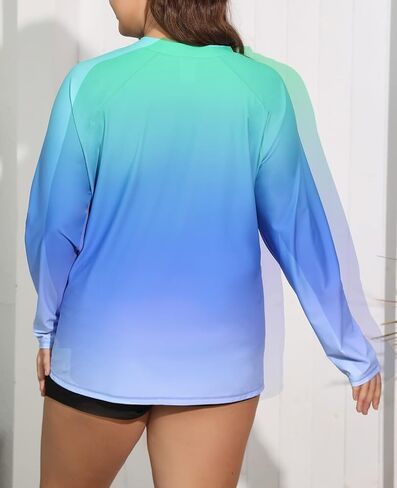 هالكيرت قميص سباحة نسائي باكمام طويلة وفضفاضة للحماية من الطفح الجلدي بعامل حماية من الشمس 50+ in Kuwait