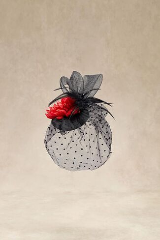 قبعات BABEYOND Fascinator للنساء - قبعات حفلات الشاي Kentucky Fascinators Derby Hat الزفاف كوكتيل زهرة الريش مشبك الشعر in Kuwait