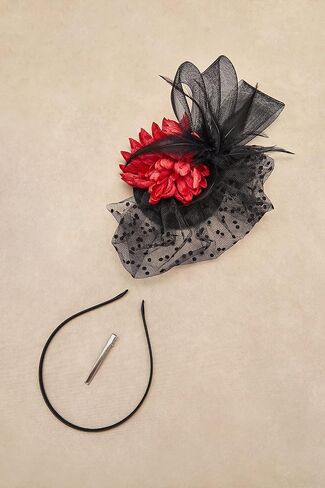 قبعات BABEYOND Fascinator للنساء - قبعات حفلات الشاي Kentucky Fascinators Derby Hat الزفاف كوكتيل زهرة الريش مشبك الشعر in Kuwait