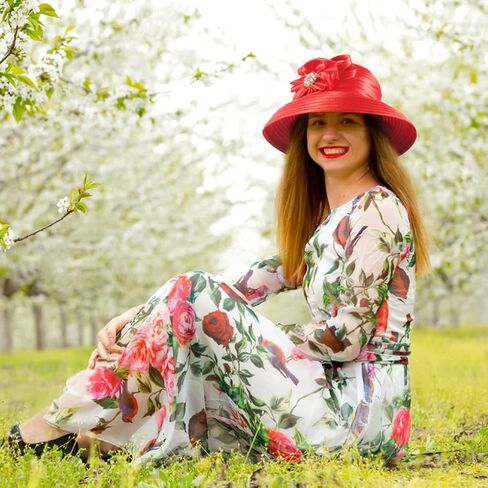 Lady Church Derby Dress Cloche Hat Fascinator Floral Tea Party Wedding Bucket Hat S051 in Saudi Arabia