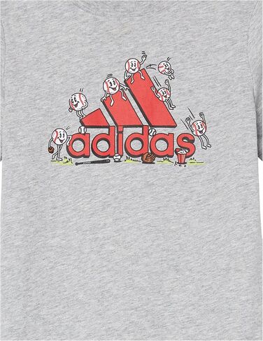 adidas Baby Boys Short Sleeve Cotton Graphic Tee & Short Set in Saudi Arabia