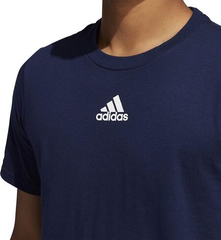 adidas Men's Amplifier Regular Fit Cotton T-Shirt EK017 XL Collegiate Navy in Saudi Arabia