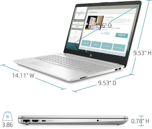2020 HP Laptop 15.6" HD Touchscreen Intel Core i7-1065G7 8GB DDR4 SDRAM 512GB SSD Intel Iris Plus Graphics Windows 10 in Saudi Arabia