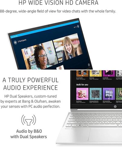 2022 HP Pavilion Laptop - 15.6" FHD (1920 x 1080) IPS - 11th Intel i7-1165G7 - Iris Xe Graphics - 32GB DDR4 - 1TB NVMe SSD - HDMI - USB-C - WiFi 6 - Bluetooth 5 - Windows 11 Pro w/ 32GB USB in Saudi Arabia