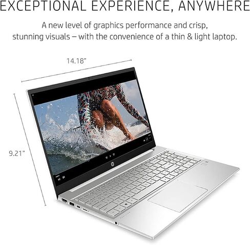 2022 HP Pavilion Laptop - 15.6" FHD (1920 x 1080) IPS - 11th Intel i7-1165G7 - Iris Xe Graphics - 32GB DDR4 - 1TB NVMe SSD - HDMI - USB-C - WiFi 6 - Bluetooth 5 - Windows 11 Pro w/ 32GB USB in Saudi Arabia