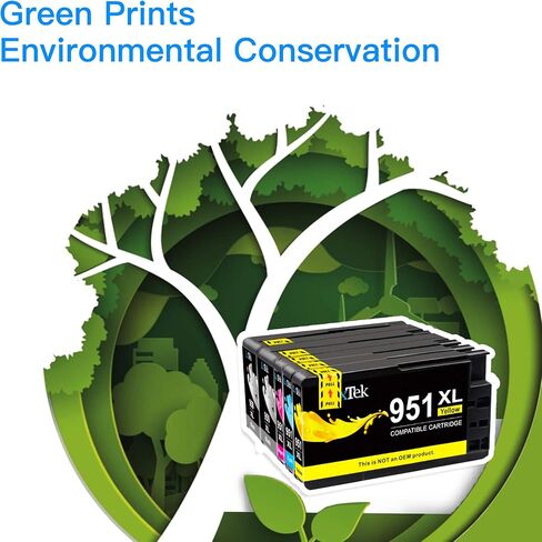 خرطوشة حبر بديلة متوافقة LxTek من أجل HP 950XL 951XL 950 XL 951 XL للاستخدام مع Office Jet PRO 8600 8610 8620 8630 8100 8625 8615 276dw، 8 عبوات (2 أسود|2 سماوي|2 أرجوانية|2 أصفر) in Kuwait