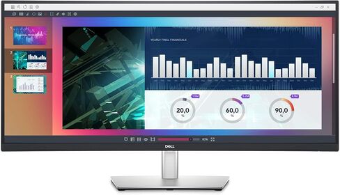 Dell 34 Inch Ultrawide Monitor, WQHD (Wide Quad High Definition), Curved USB-C Monitor (P3421W), 3440 x 1440 at 60Hz, 3800R Curvature, 1.07 Billion Colors, Adjustable, Black in Saudi Arabia