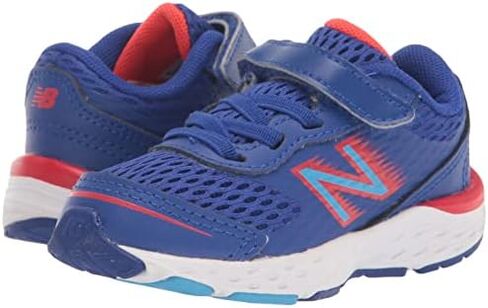 New Balance Kid's 680 V6 Hook and Loop Running Shoe, Sporty Pink/Astral Glow, 11 XW US Little Kid (4-8 Years) in Kuwait