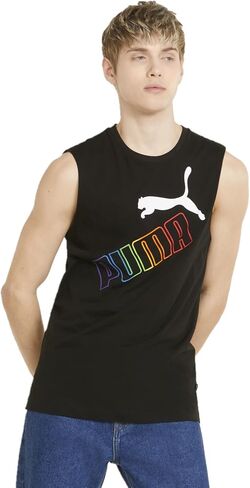 PUMA Men's Essentials+ Rainbow Sleeveless Tee in Saudi Arabia