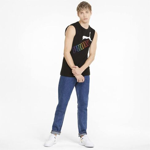 PUMA Men's Essentials+ Rainbow Sleeveless Tee in Saudi Arabia