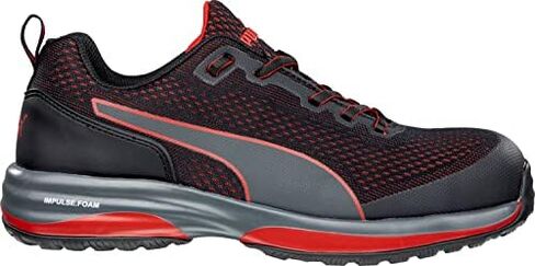 PUMA Safety Speed Black Red Low EH Safety Shoes for Men Composite Toe Slip Resistant Breathable in Saudi Arabia