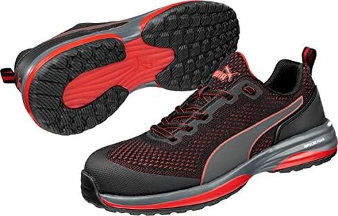 PUMA Safety Speed Black Red Low EH Safety Shoes for Men Composite Toe Slip Resistant Breathable in Saudi Arabia