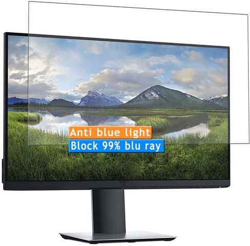 Vaxson 2-Pack Anti Blue Light Screen Protector, compatible with Dell p2419h / p2419hc / p2419 24" Monitor TPU Film Protectors Sticker [ Not Tempered Glass ] in Kuwait