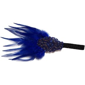 Song Qing 1920s Rhinestone Flapper Feather Headpiece Roaring 20s Great Gatsby Fascinators Accessories for Women in Kuwait