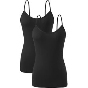 AMVELOP Adjustable Camisole for Women Spaghetti Strap Tank Top Camisoles