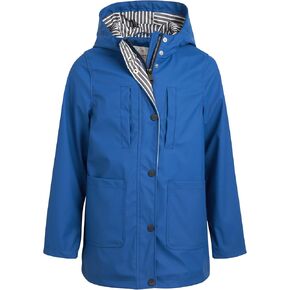 URBAN REPUBLIC Girls' Raincoat - Waterproof Slicker Shell Windbreaker Rain Jacket (7-16)