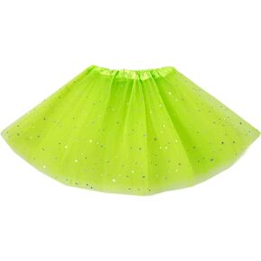 Little Girls Stars Sequins Tutu Skirt Princess Ballet Dance Dress for 0-6 Y Sparkle Elastic 3 Layered Tulle Tutu Skirt in Saudi Arabia